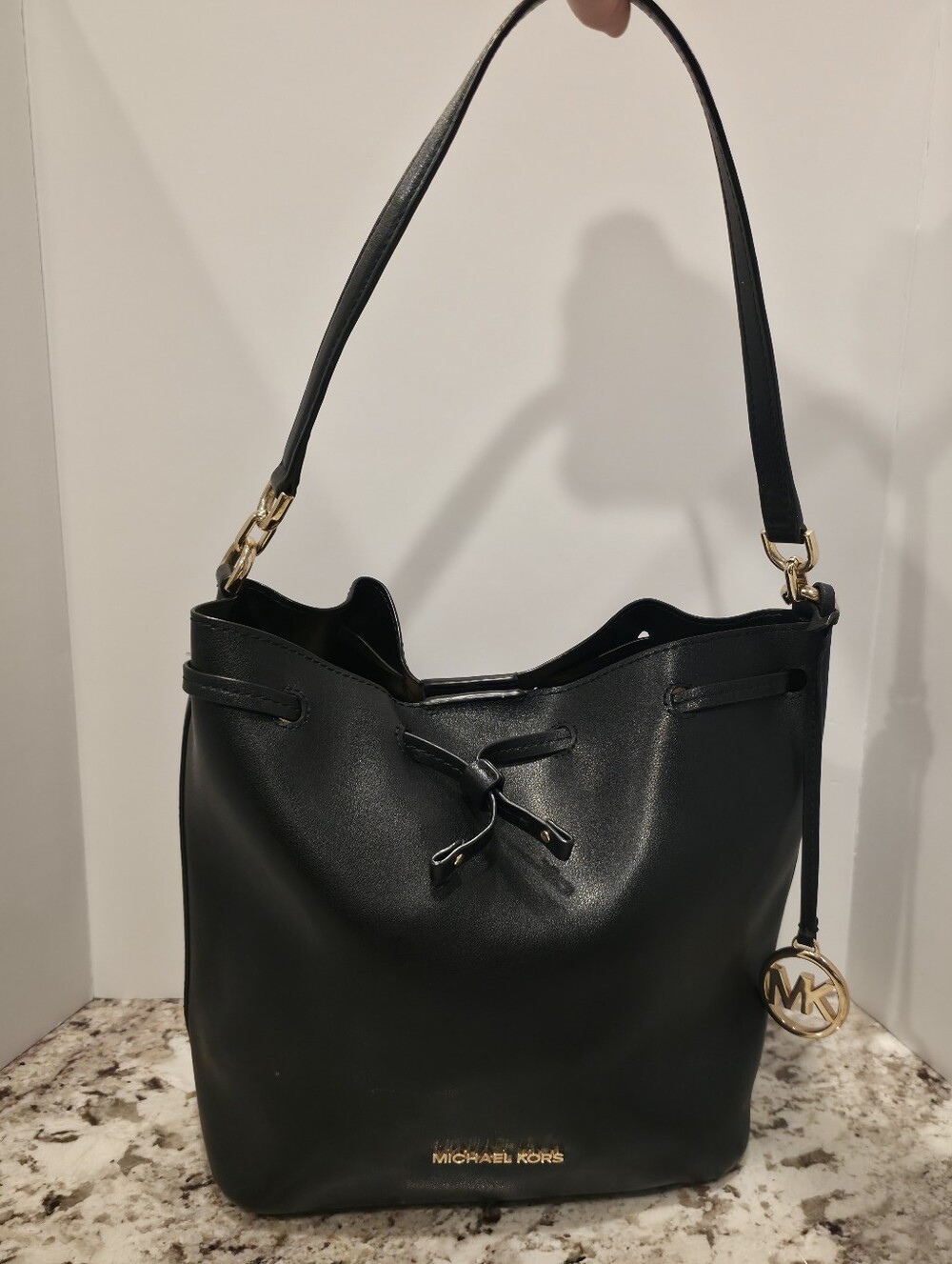 Michael Kors Eden Medium Leather Bucket Bag